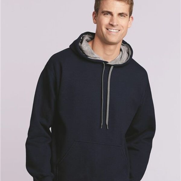 Gildan - Heavy Blend™ Contrast-Color Hooded Sweatshirt Thumbnail
