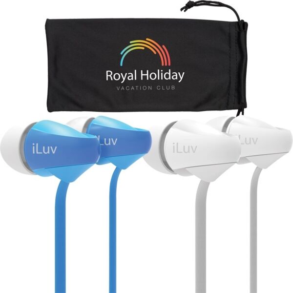 iLuv® Tangle-Resistant Earbuds Thumbnail