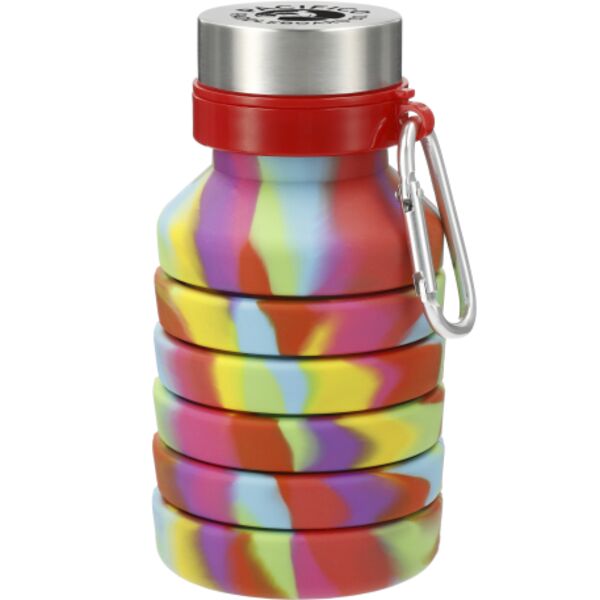 Zigoo Silicone Collapsible Bottle 18oz - Tie Dye Thumbnail